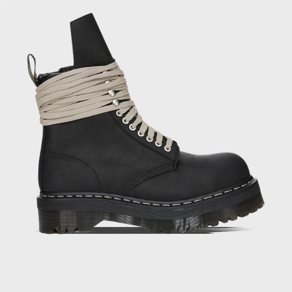 Quad Sole Steel Toe Boot  - Black