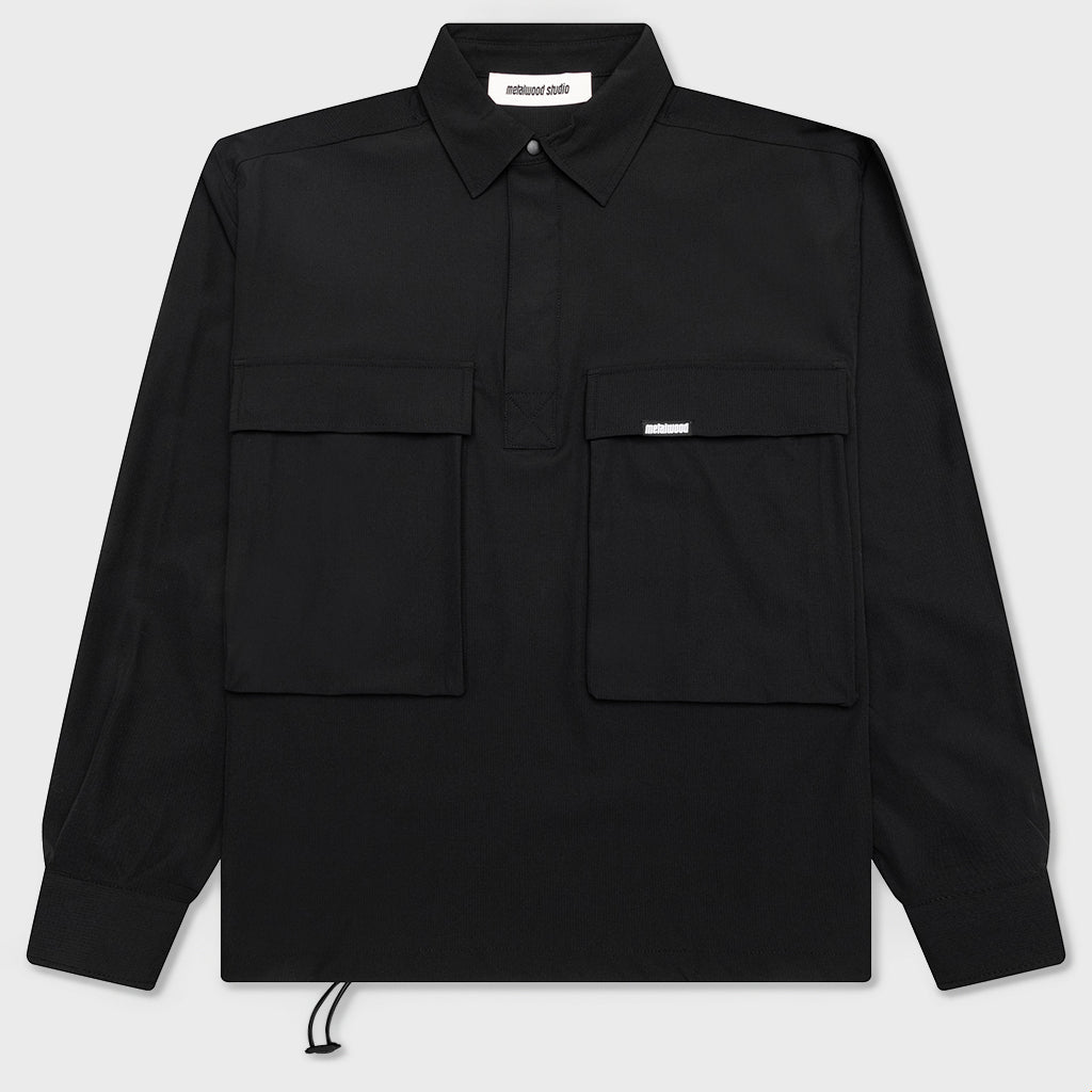Ripstop Overshirt - Black