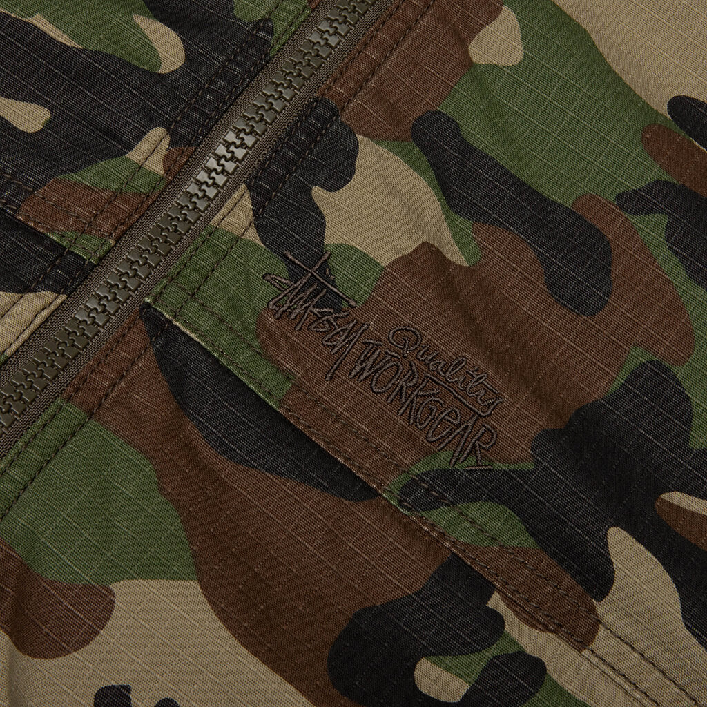Ripstop Work Jacket - Woodland Camo