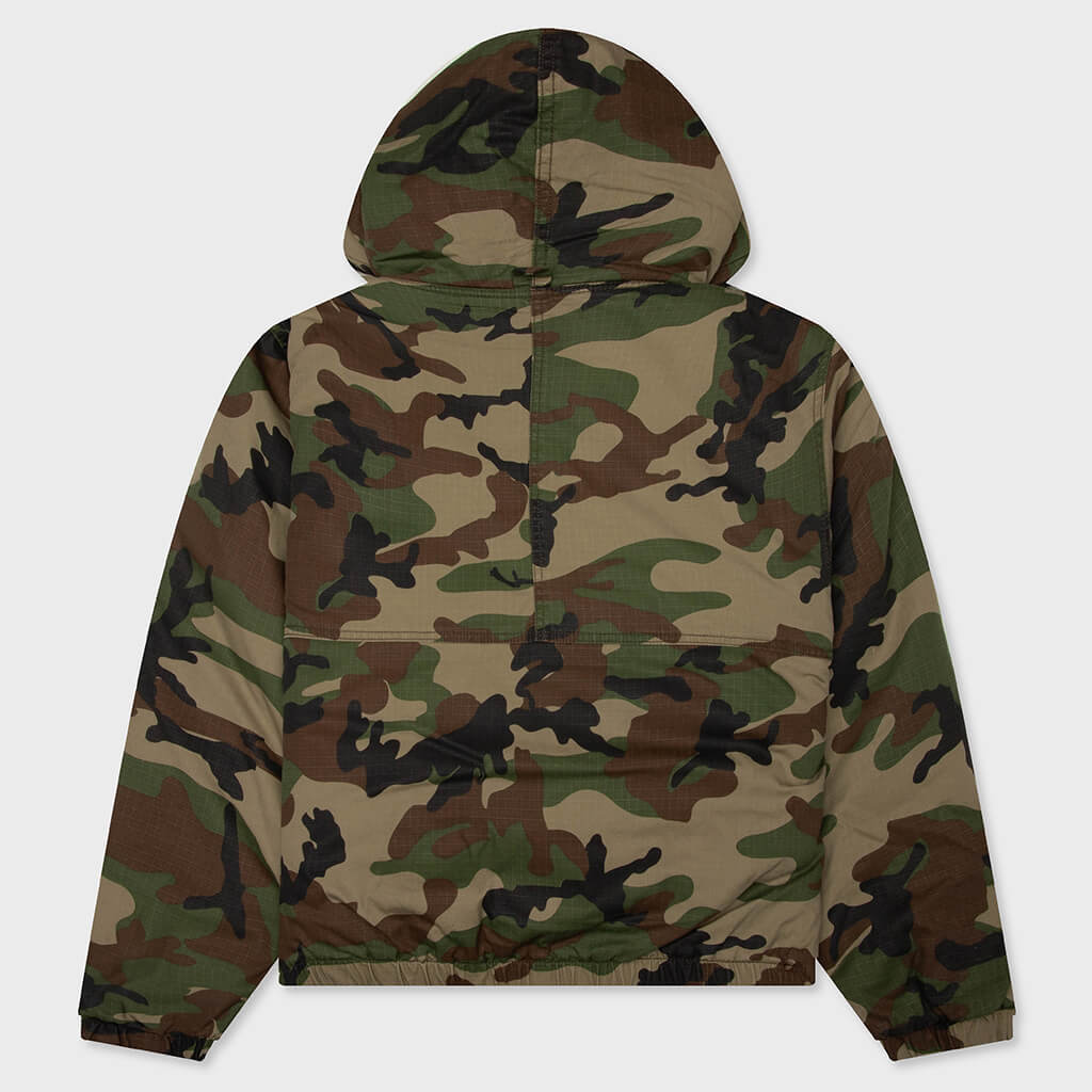 Ripstop Work Jacket - Woodland Camo