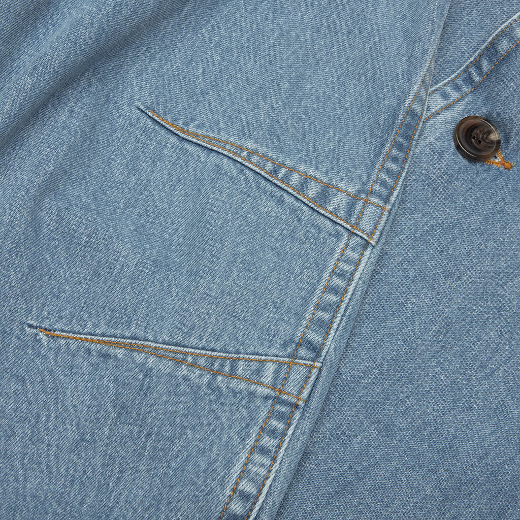 Robinson Washed Denim M.W. Coat - Light Blue