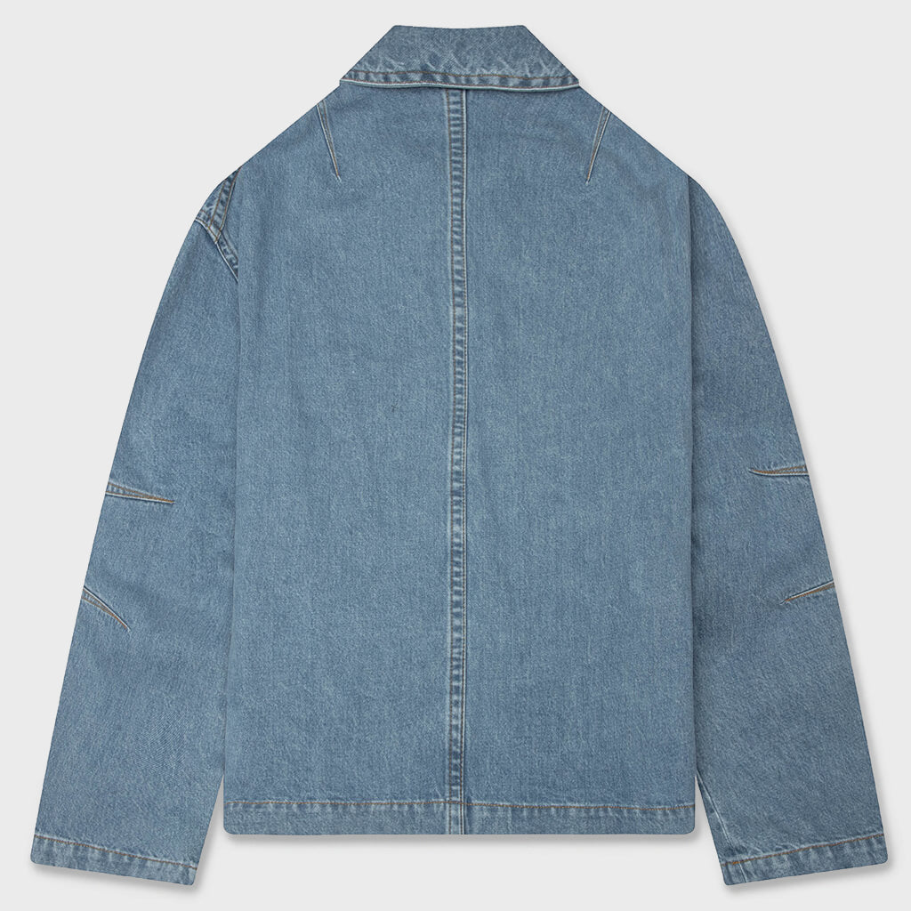 Robinson Washed Denim M.W. Coat - Light Blue