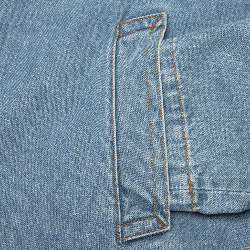 Robinson Washed Denim M.W. Coat - Light Blue