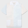 Short Sleeve Pocket Shirt - White/Cream/Light Blue