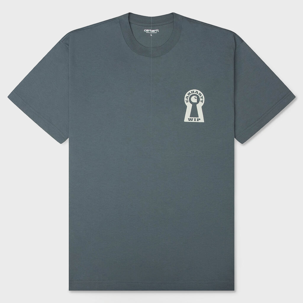 S/S Locked T-Shirt - Cozy Blue