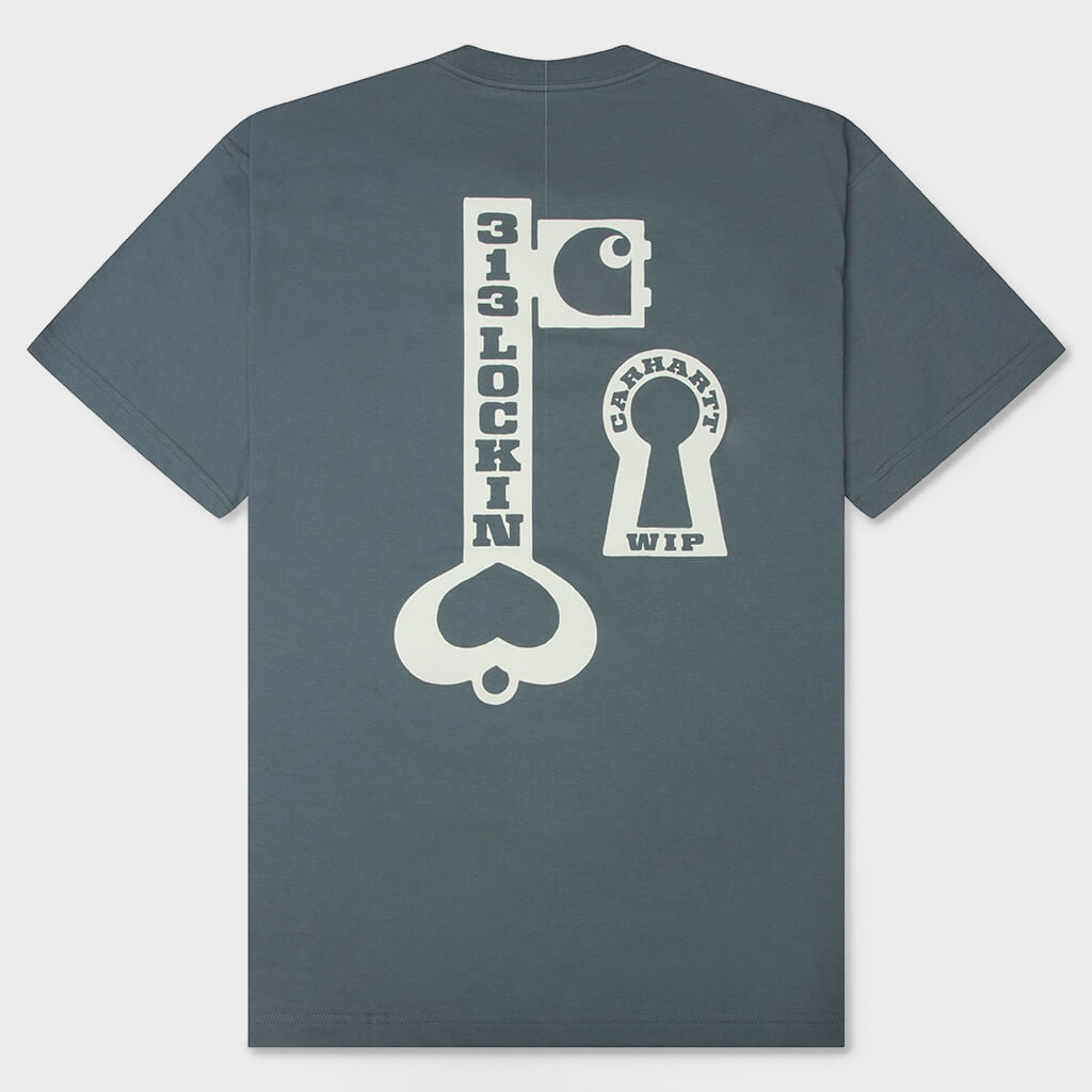 S/S Locked T-Shirt - Cozy Blue
