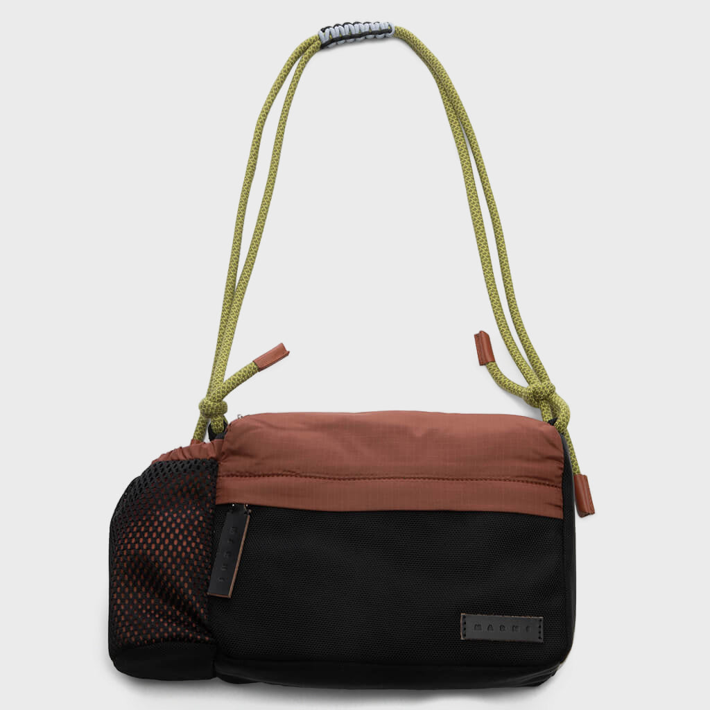 Shopping Bag - Rust/Black