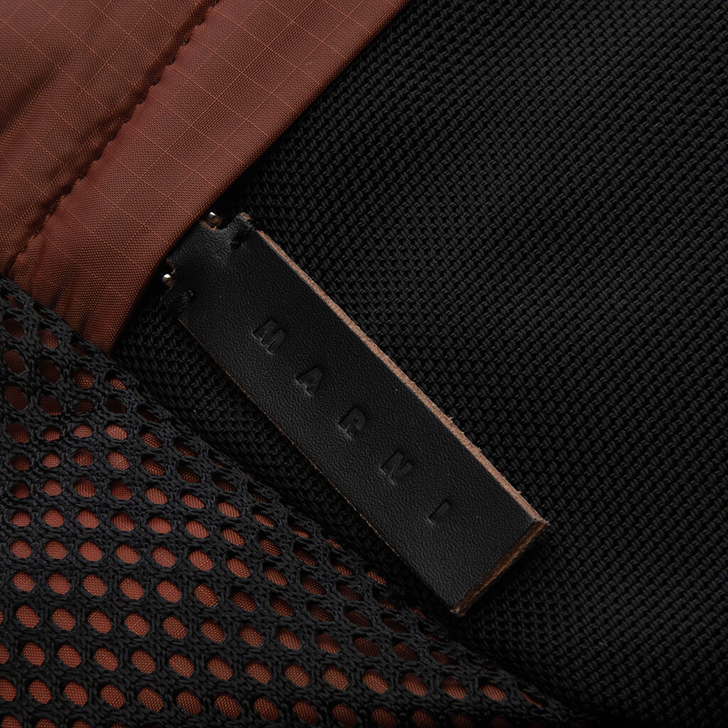 Shopping Bag - Rust/Black