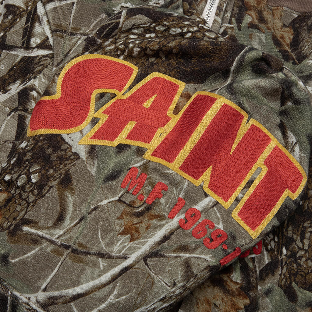 Shark Zip Hoodie - Wood Camo