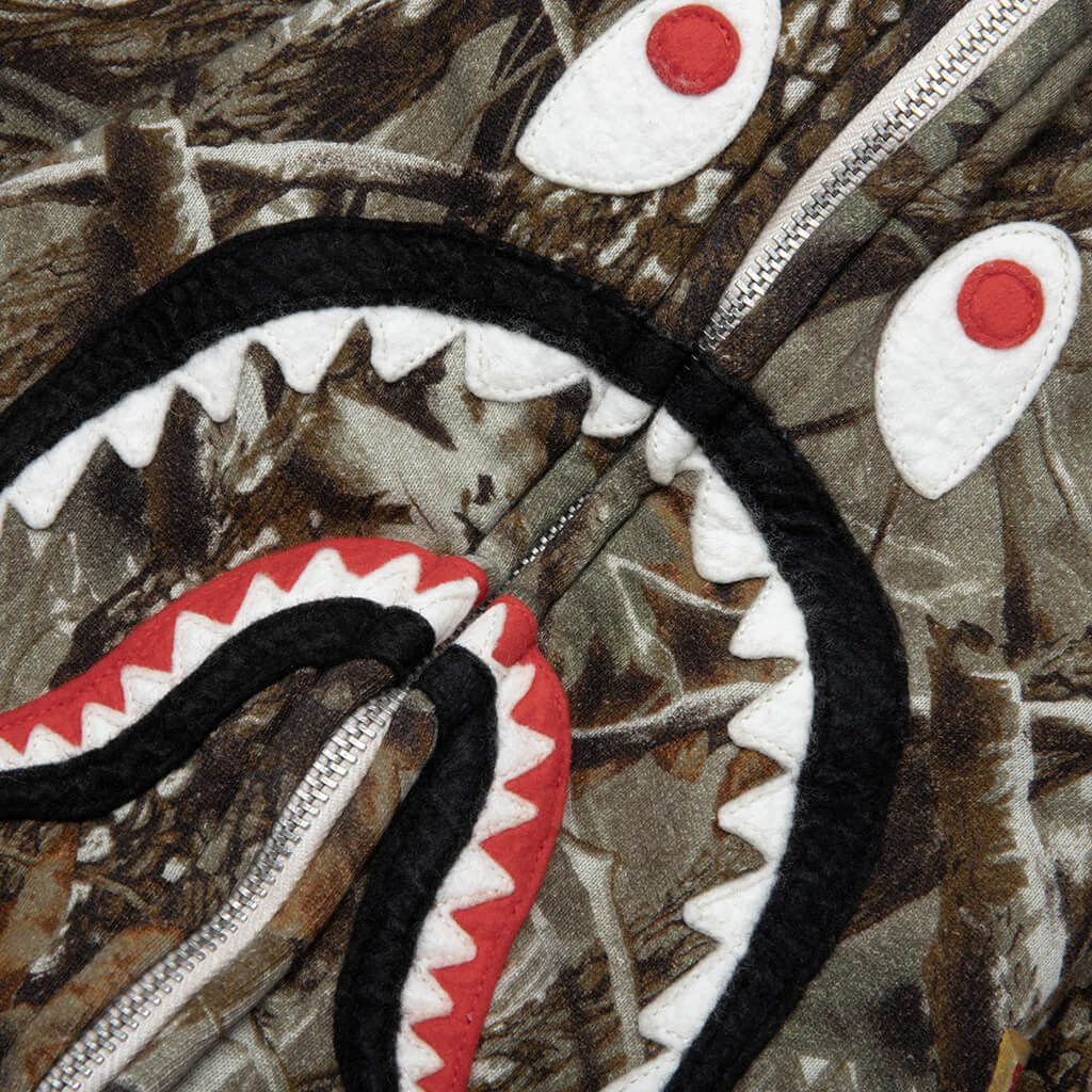 Shark Zip Hoodie - Wood Camo