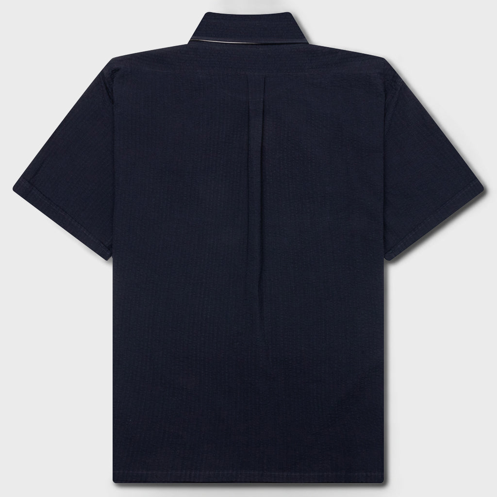 Short Sleeve Shirt with Pocket - Night Blue