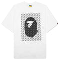 STA Houndstooth Ape Head Tee - White/Black