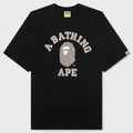 STA Houndstooth College Relaxed Fit Tee - Black