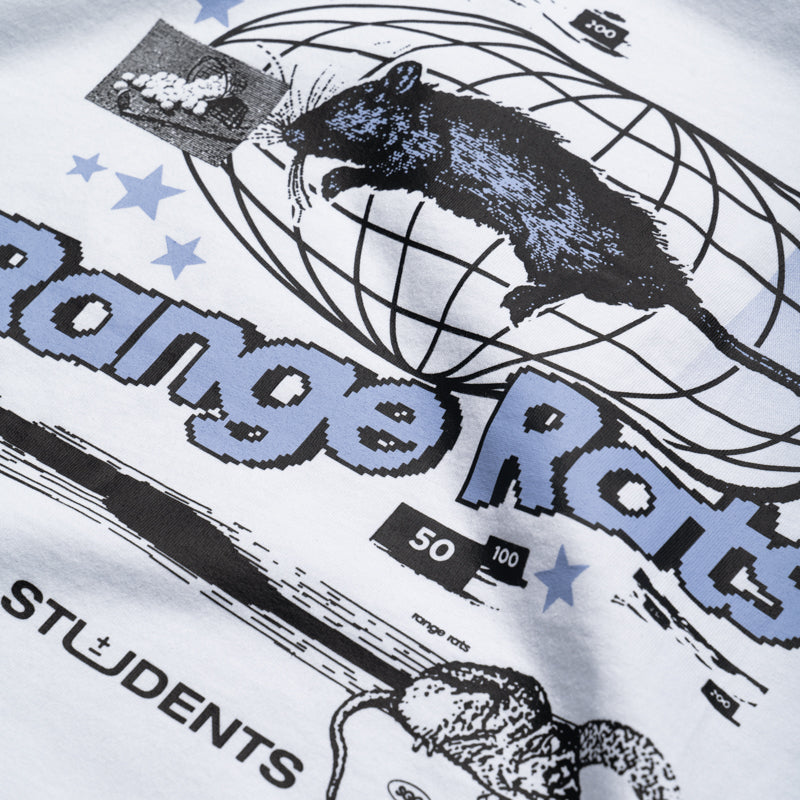 Students Golf Range Rats Tee - White