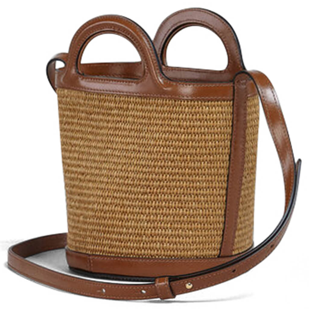 Tropicalia Small Bucket Bag - Raw Sienna
