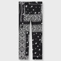 Archieve Print Mix Pants - Black