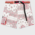 Bandana Print Shorts - Off White