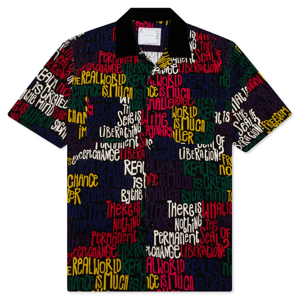 Message Print S/S - Black