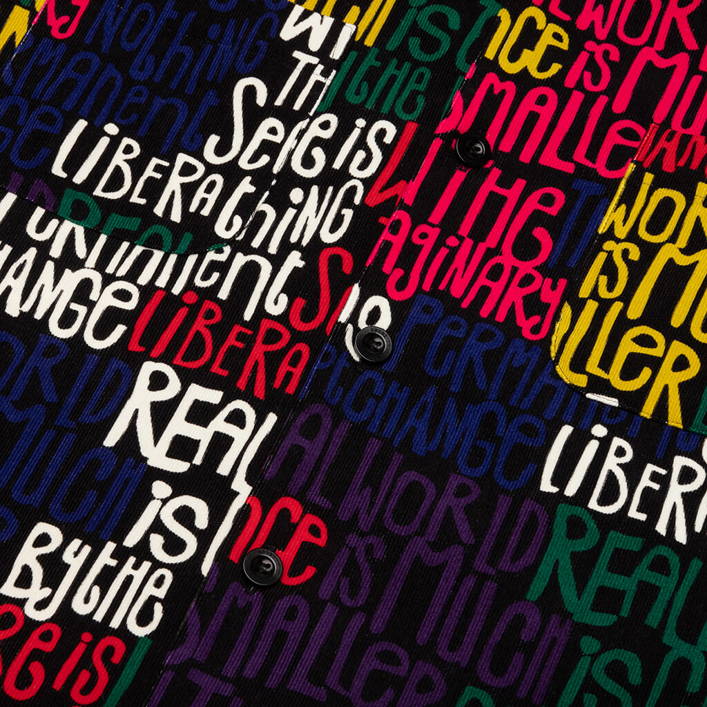 Message Print S/S - Black