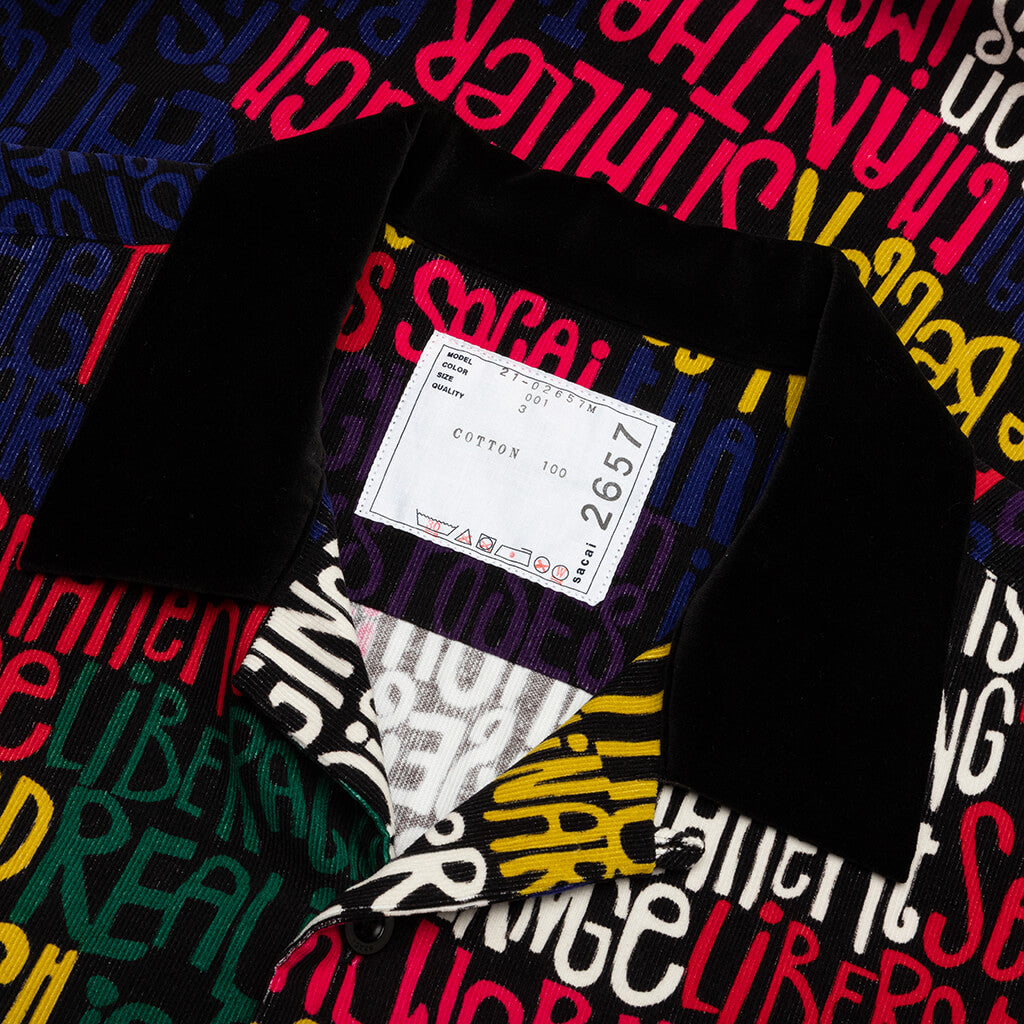 Message Print S/S - Black