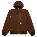 Washed Duck Hooded Blouson - Dark Beige