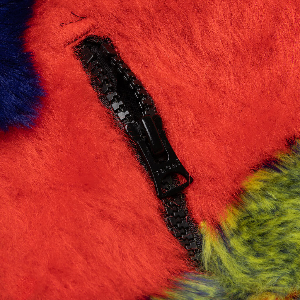 Jacquard Faux Fur Blouson - Multi
