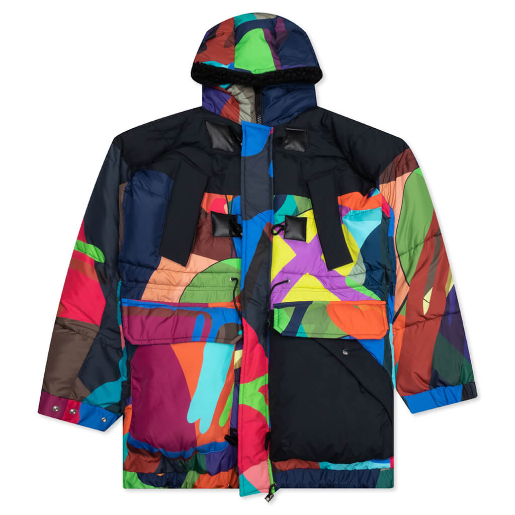Print Blouson Coat - Multi