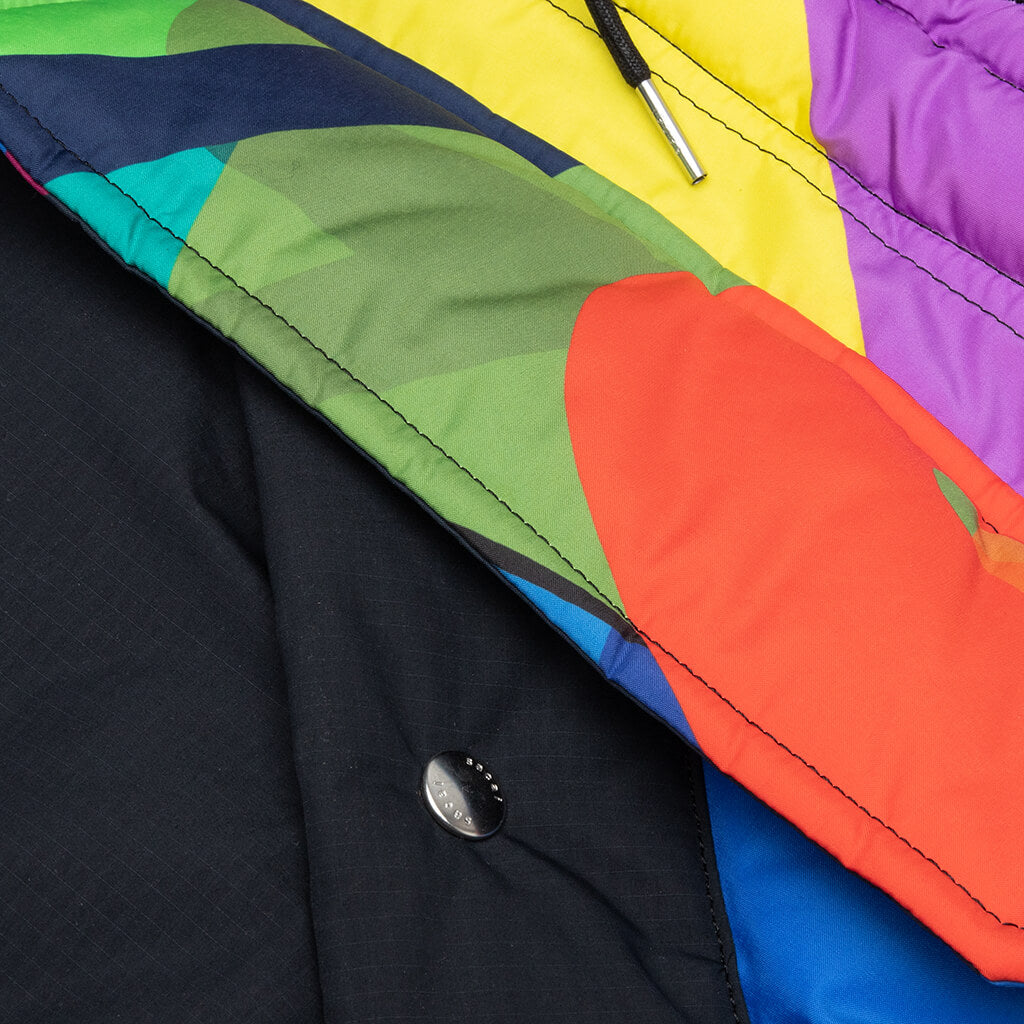 Print Blouson Coat - Multi