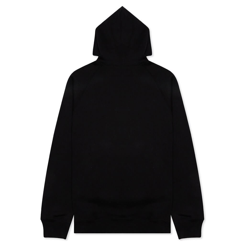 Flock Print Hoodie - Black/Green