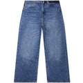 Wide Leg Denim Pants - Blue
