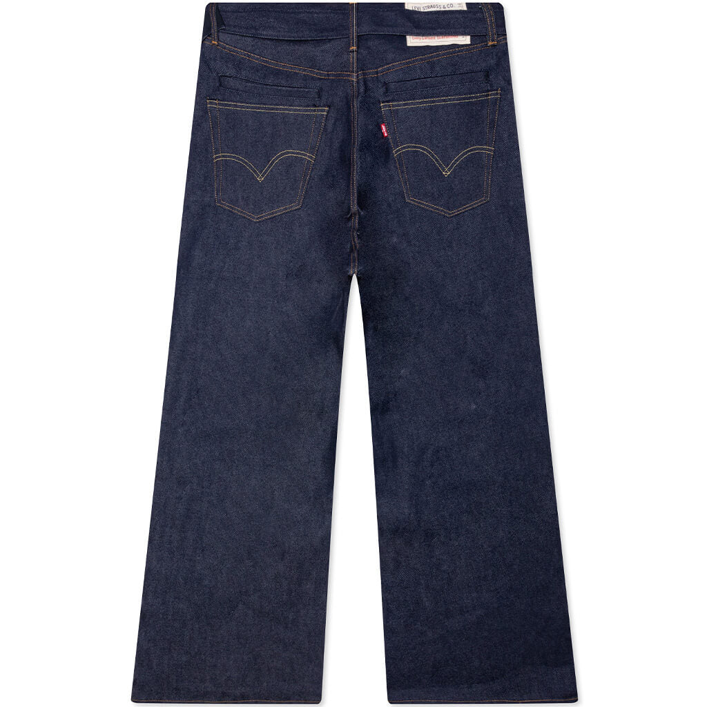 Wide Leg Denim Pants - Indigo