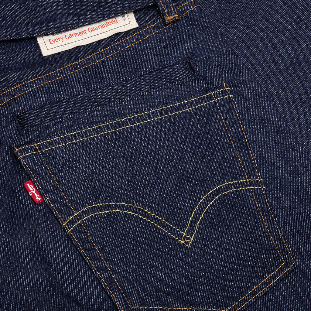 Wide Leg Denim Pants - Indigo