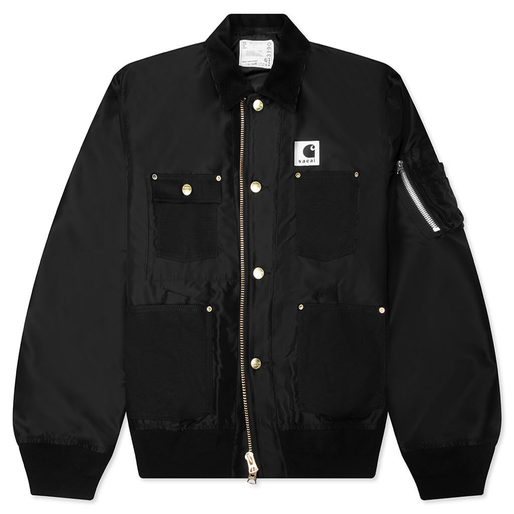 Nylon Twill Duck Blouson - Black