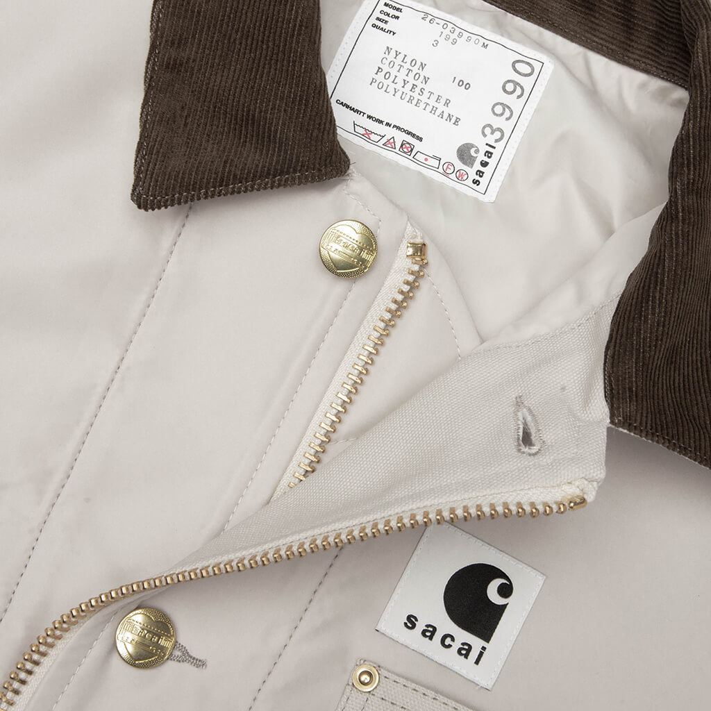 Nylon Twill Duck Blouson - Ivory