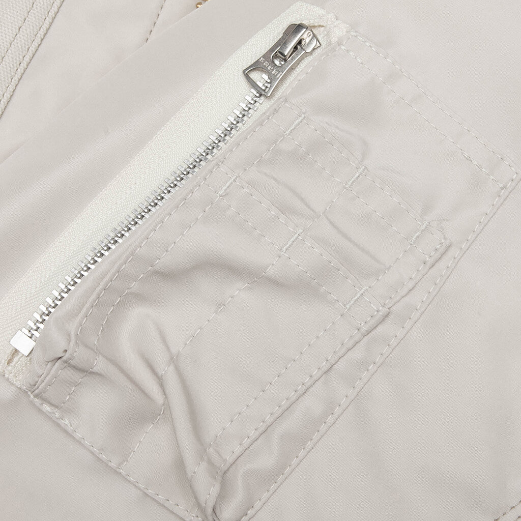 Nylon Twill Duck Blouson - Ivory