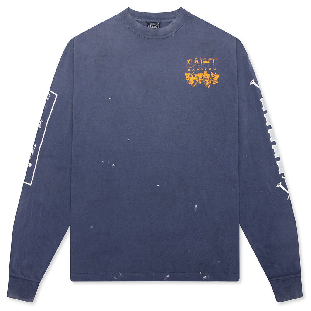 Bleed L/S Tee - Navy