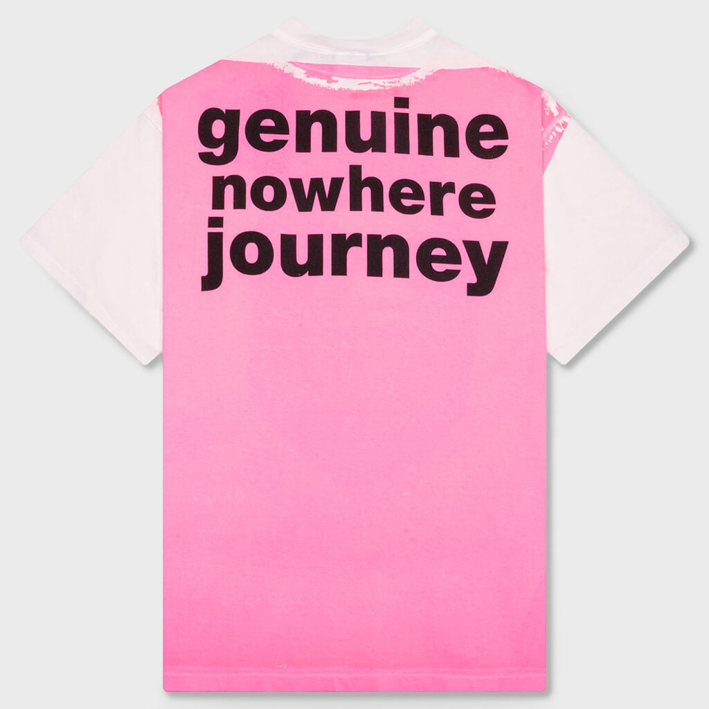 Handprint Genuine Nowhere Journey S/S Tee - White/Pink