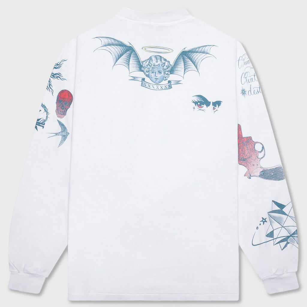 L/S Tee - White