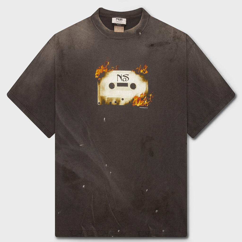 Radio Tape On Fire S/S Tee - Black