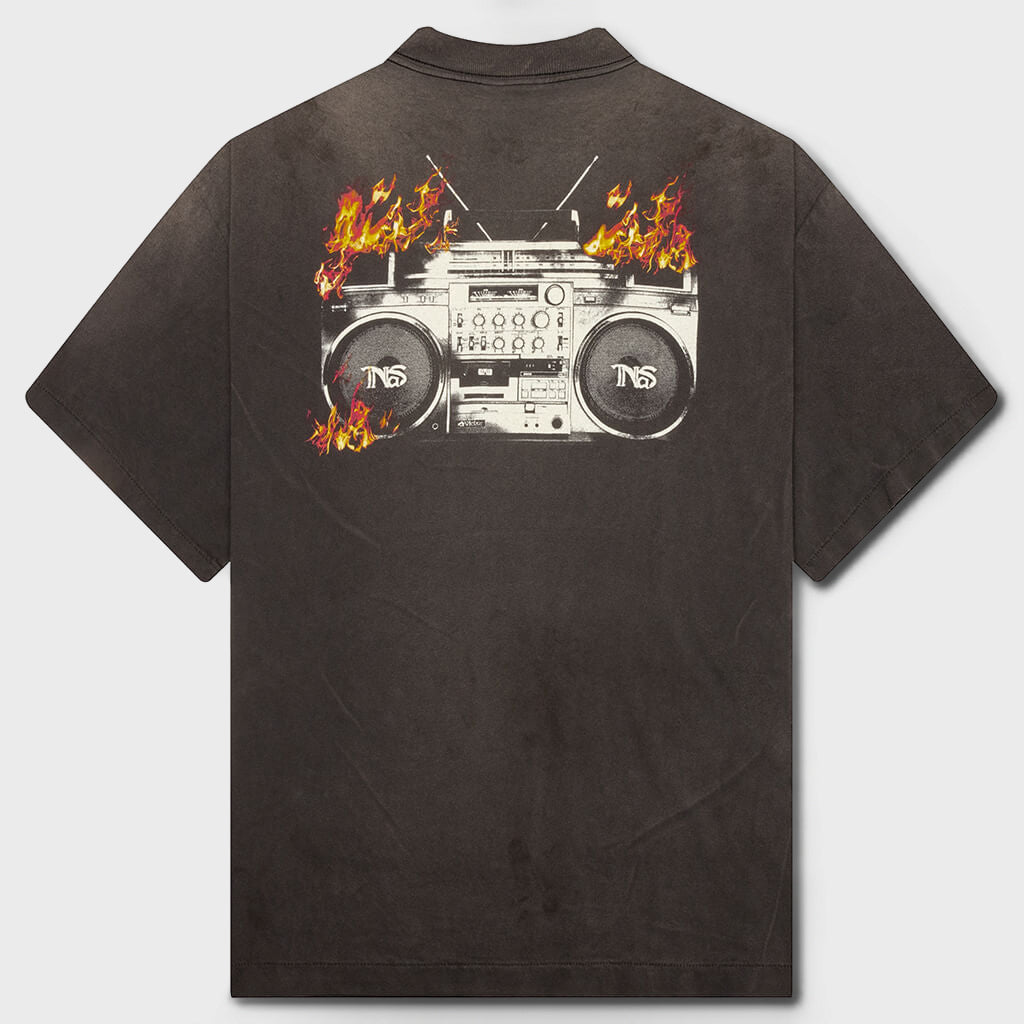 Radio Tape On Fire S/S Tee - Black