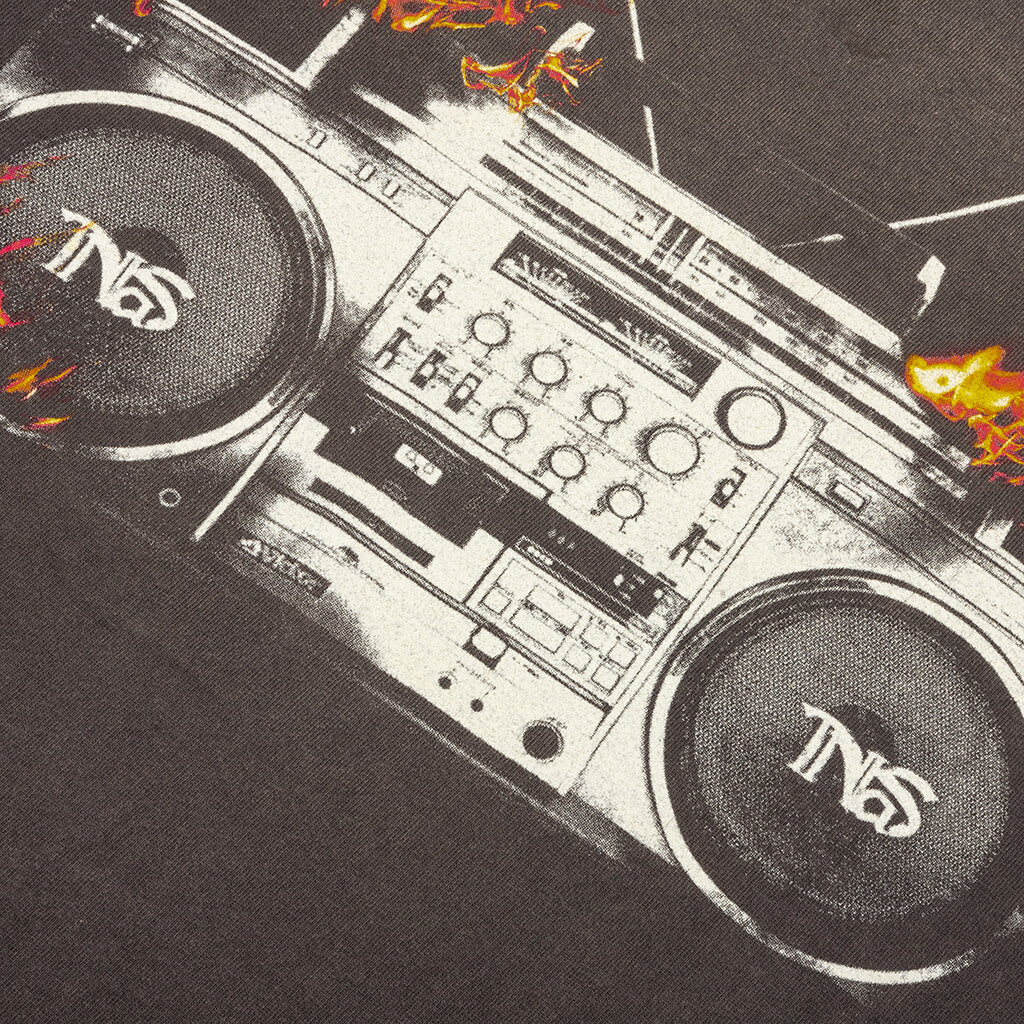 Radio Tape On Fire S/S Tee - Black