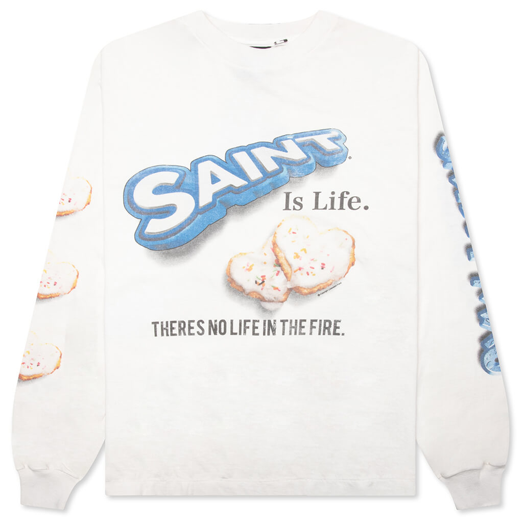 Heart Cookie L/S Tee - White