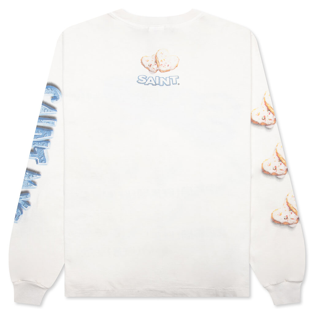 Heart Cookie L/S Tee - White
