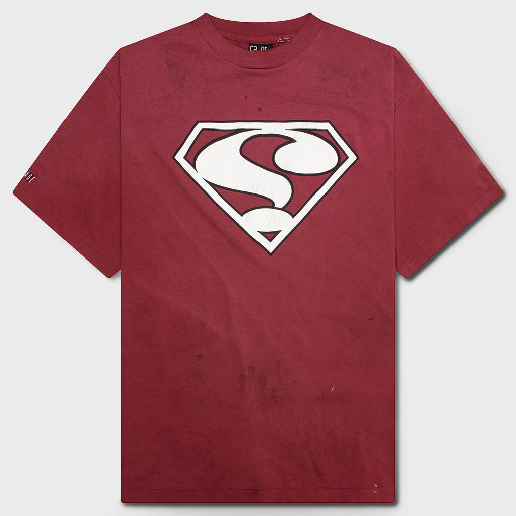 Saint Damage S/S Tee - Burgundy
