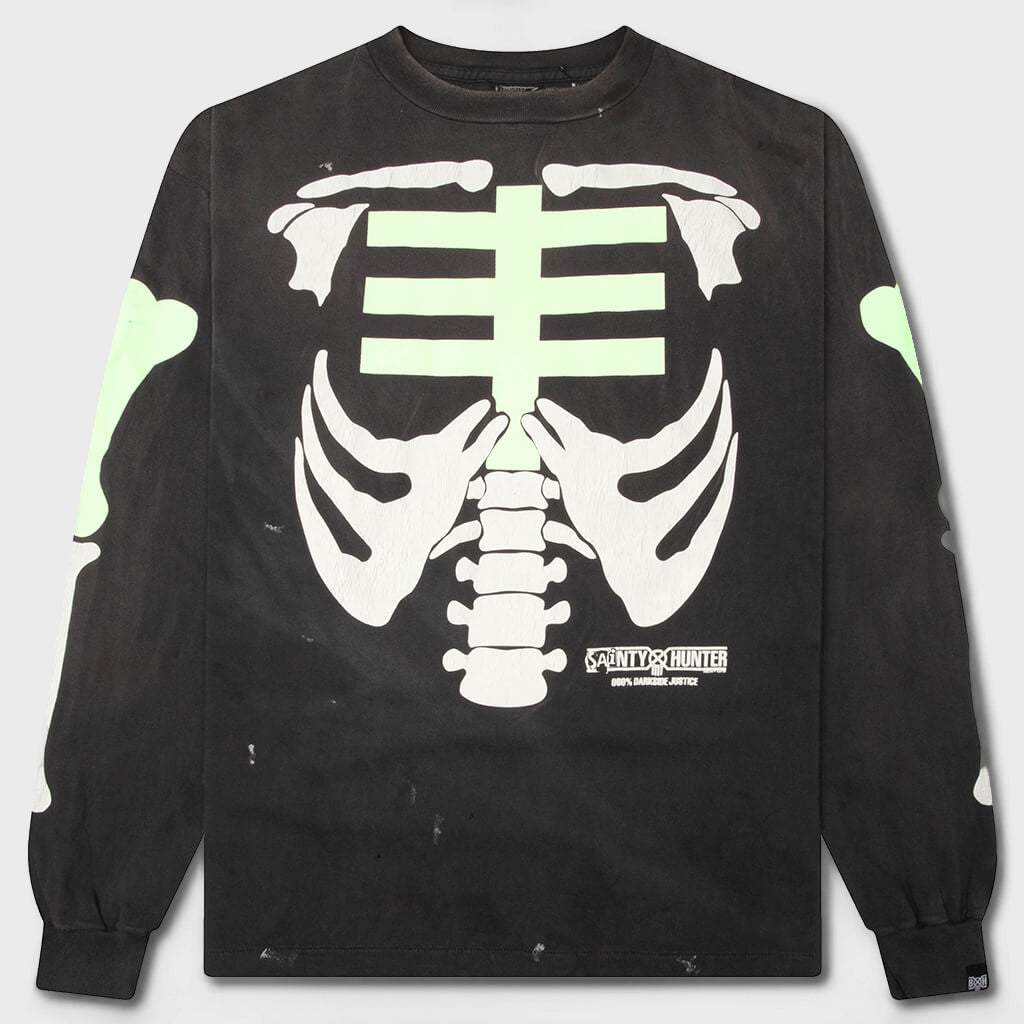 Bone L/S T-Shirt - Black