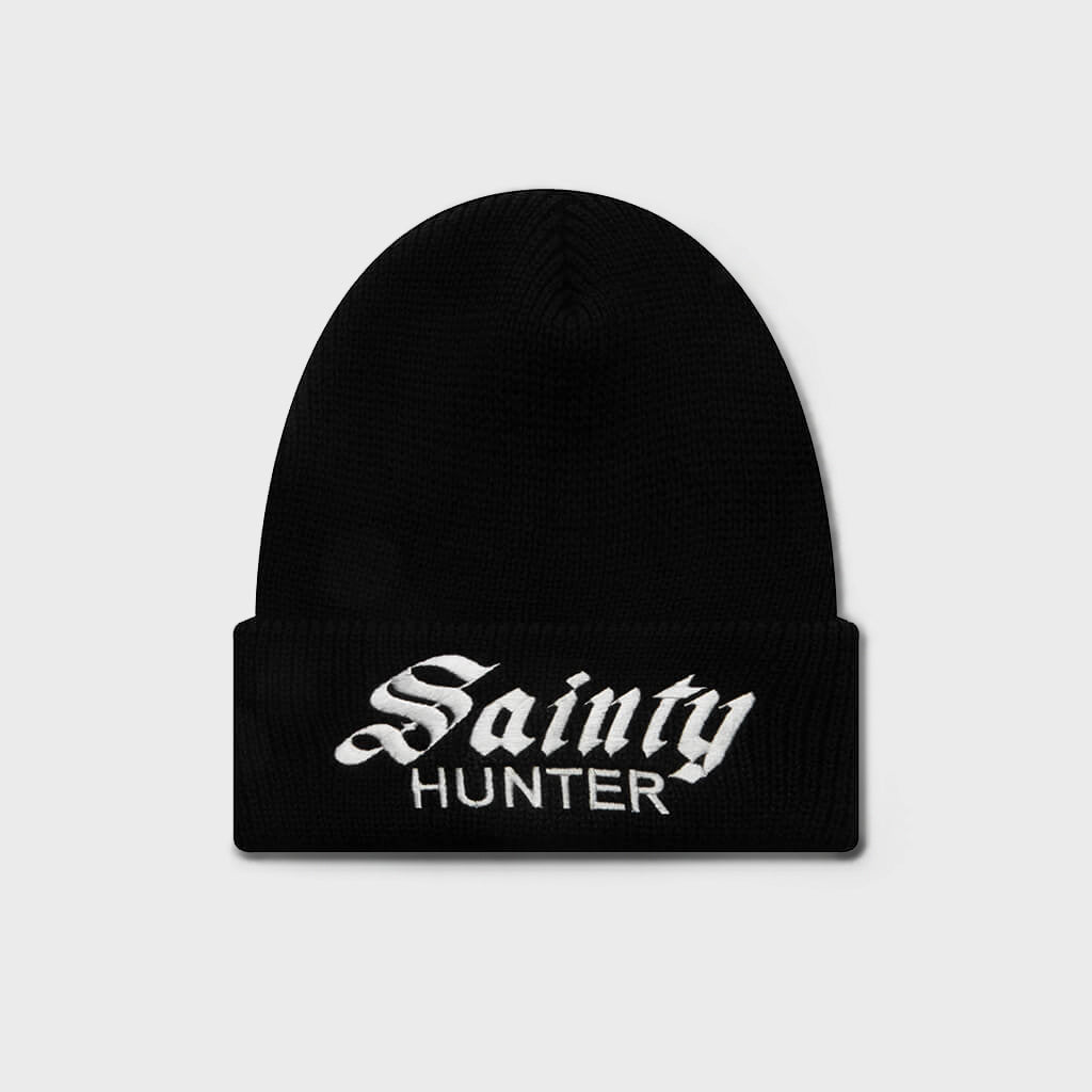 Sainty Hunter Knit Beanie - Black