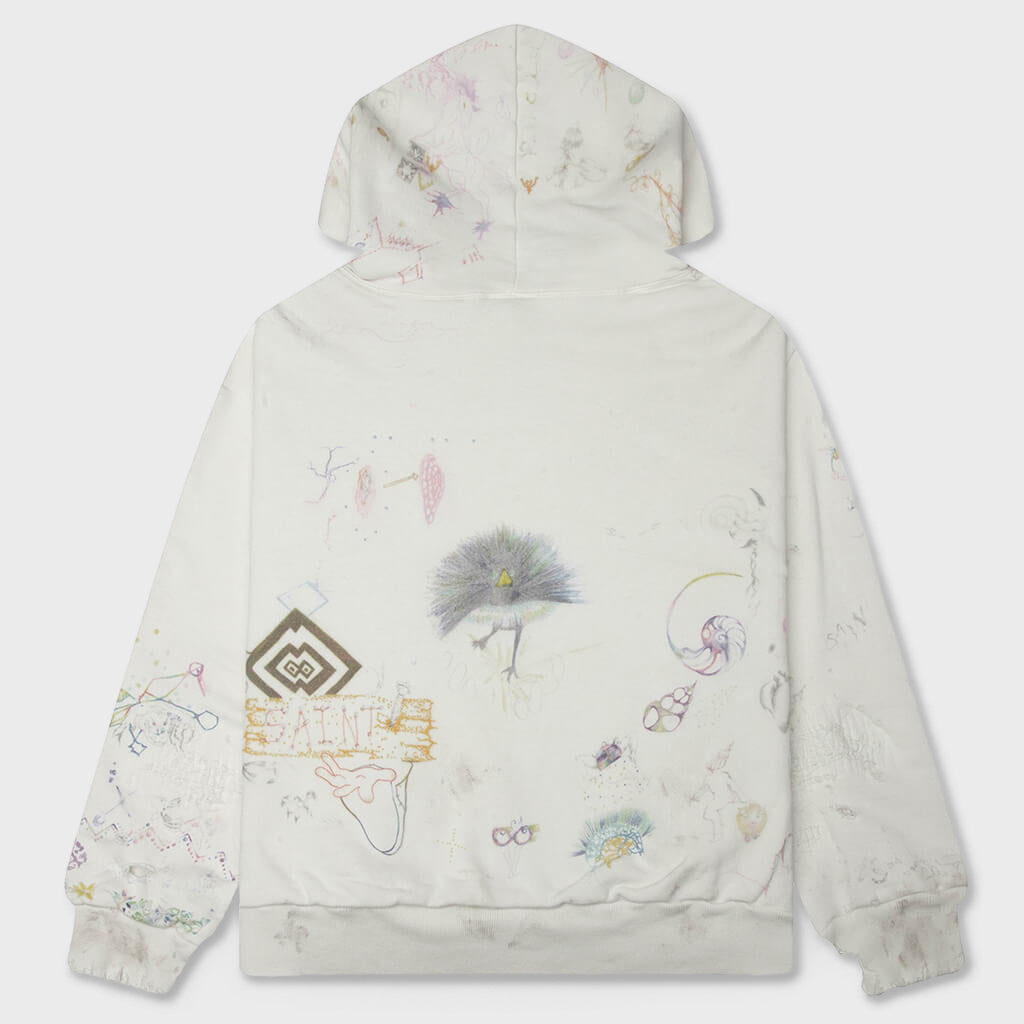 Double Face Hoodie - White