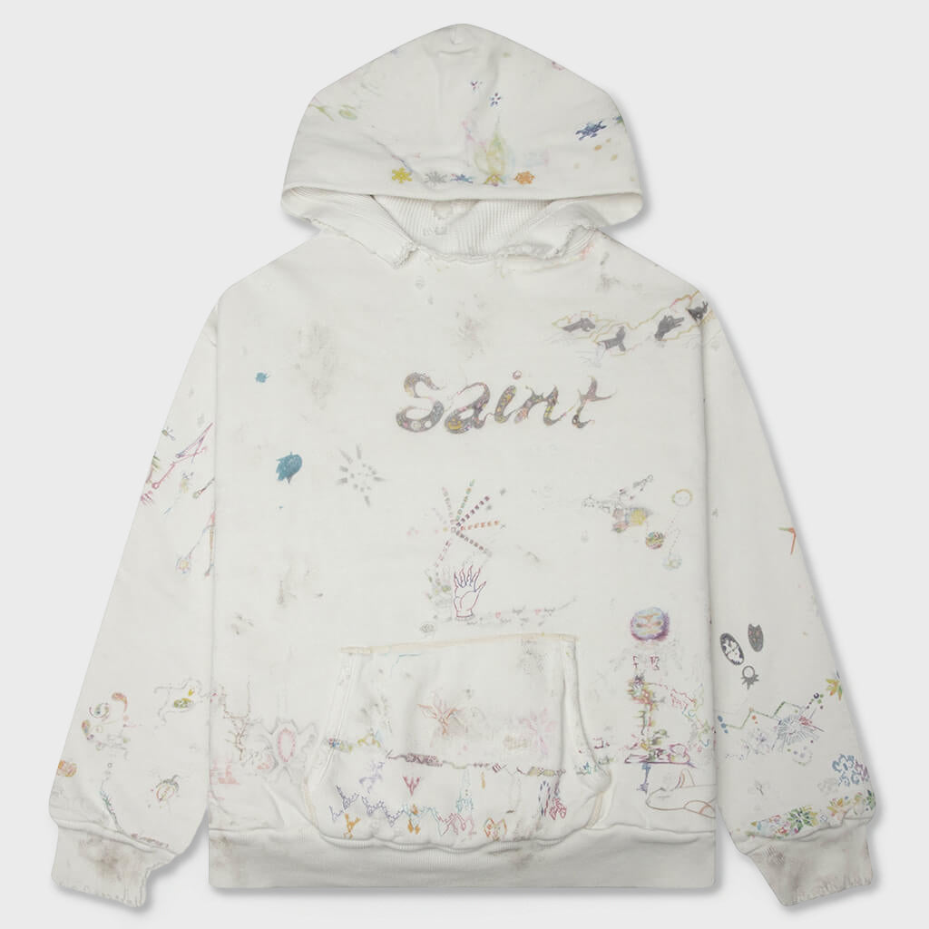 Double Face Hoodie - White