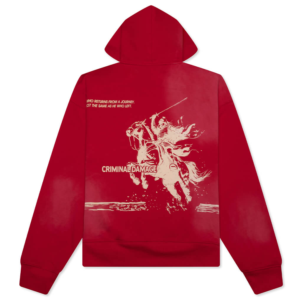 Samurai Hood - Washed Red