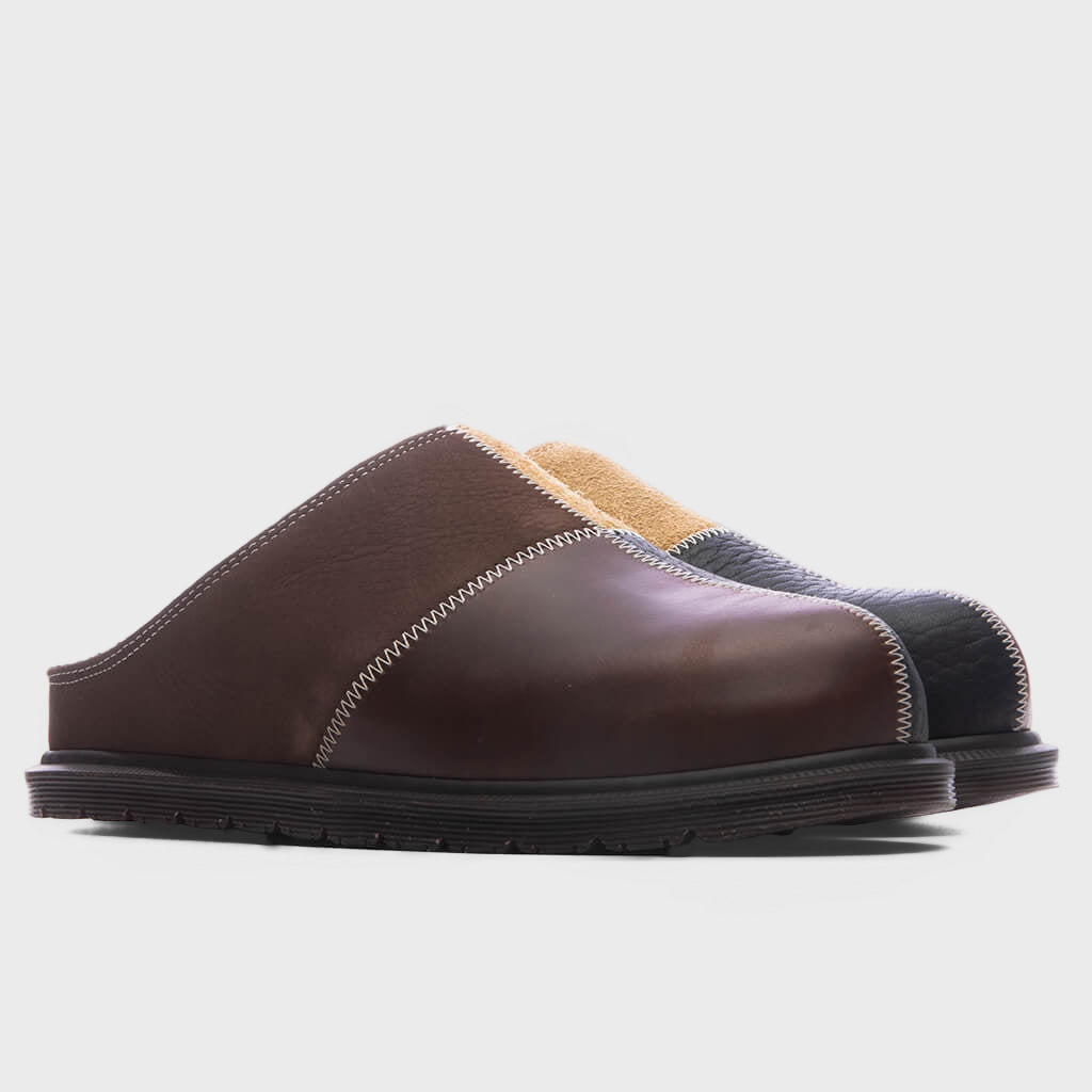 San Patchwork Mule - Butterscotch/Dark Brown